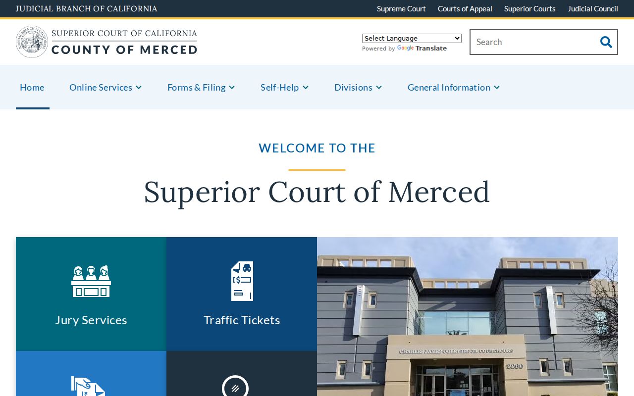 Los Banos residents directory Merced Superior Court locations and services