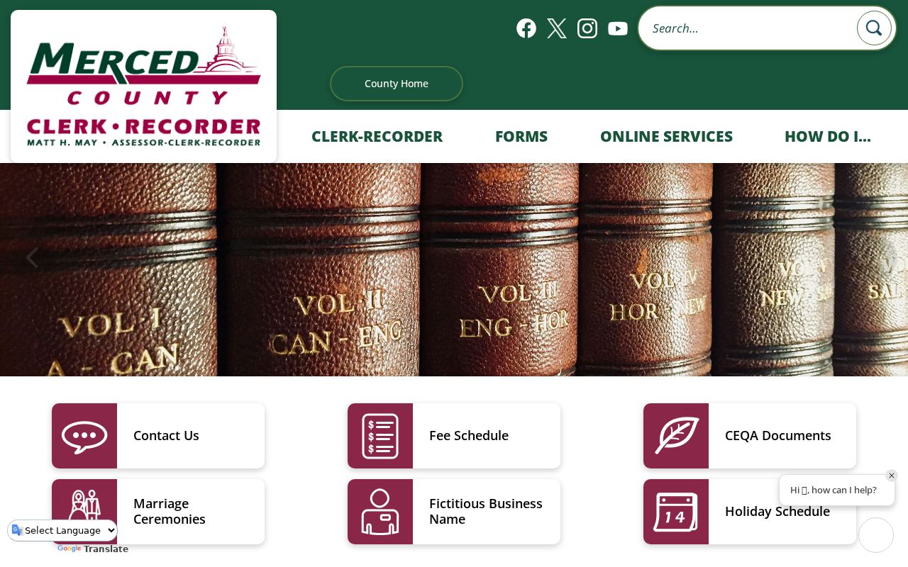 Los Banos residents directory Merced County Clerk-Recorder services