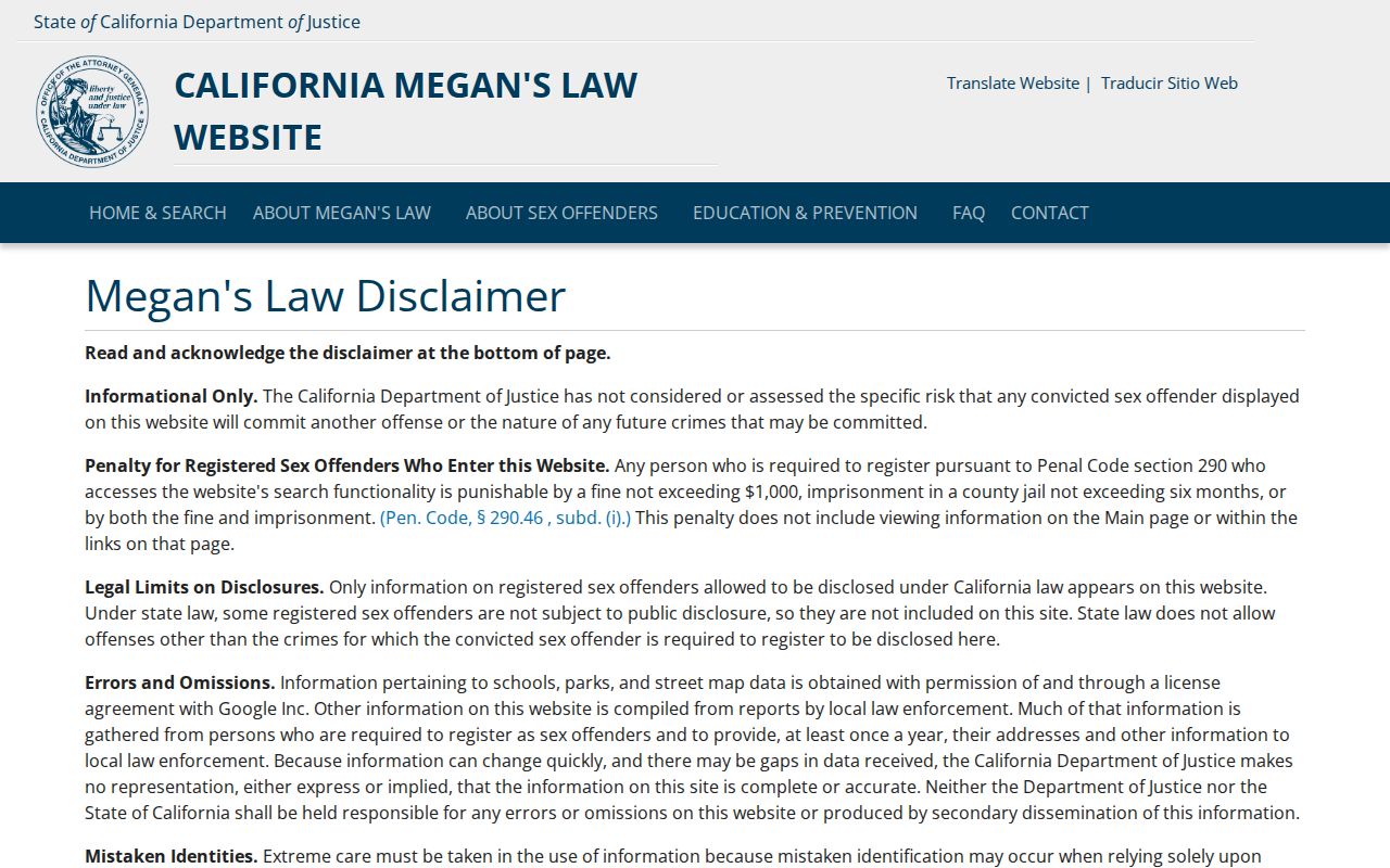 Los Banos neighbors California DOJ public-safety registry information