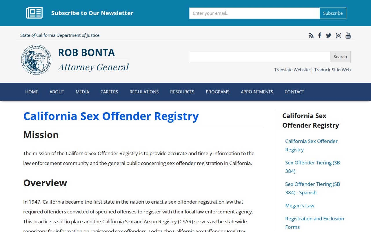Los Banos neighbors California Department of Justice registry information