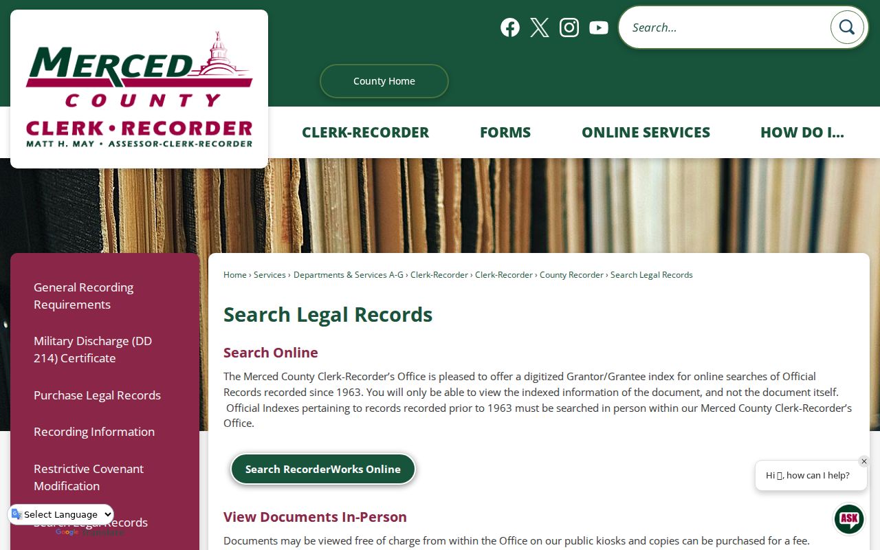 Los Banos street directory deed and official records search